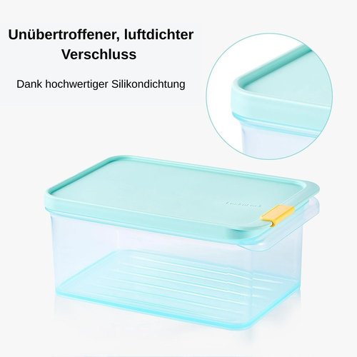 LocknLock HFL106 Freezer Fit Plastic Food Storage Container with Lid for Kitchen, Lunch, Meal Prep, and Leftovers, BPA-Free, Airtight, Leakproof, Microwave, Dishwasher-Safe, 3.5L