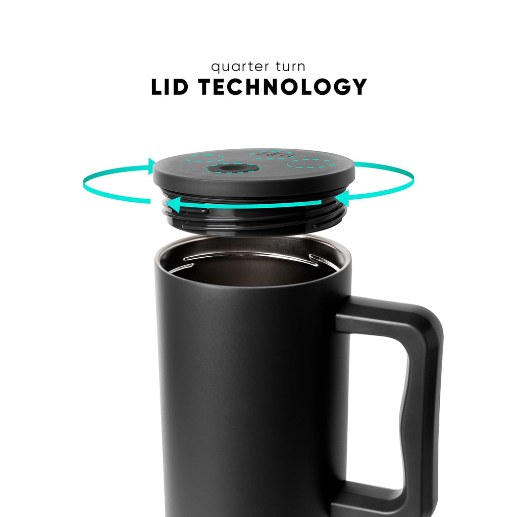 Simple Modern 40 oz Trek Tumbler with Handle and Straw Lid | Cup Holder Friendly Insulated Stainless Steel Travel Mug | Berry Twist