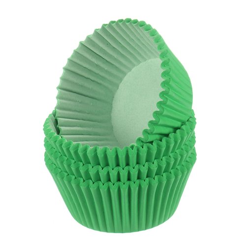 HARFINGTON 100 Count Cupcake Liners Green Cupcake Cups Standard Size Muffins Liners Papers Baking Cups Wrappers Greaseproof for Party Wedding Birthday