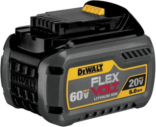 DEWALT FLEXVOLT 20V/60V MAX Lithium Ion Battery - High Capacity 6.0Ah for Extended Power