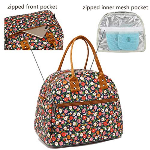 FlowFly Insulated Lunch Bag - Large Reusable Tote for Work, School, and Travel