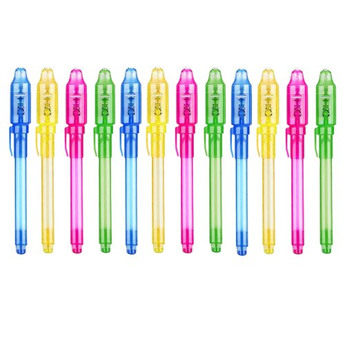 Jiaoohoo 24 Pcs Magical Wizard party favors,12 invisible ink pen and 12 Magical mini Notepads, Magical Wizard party Goodie Bag Stuffers, Classroom Prizes, party supplies