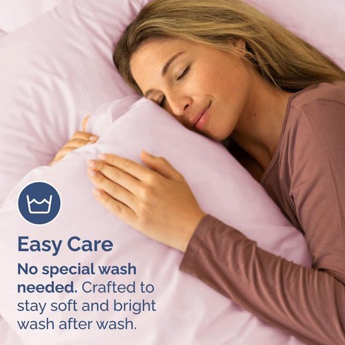 King Pillow Cases by [Brand Name] - Ultra Soft Hotel Quality Covers | Cozy, Wrinkle-Free & Fade Resistant - Lavender Pink - Set of 2