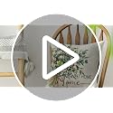 Eucalyptus Leaves Throw Pillow Cover - 18x18 Inch Farmhouse Decor
