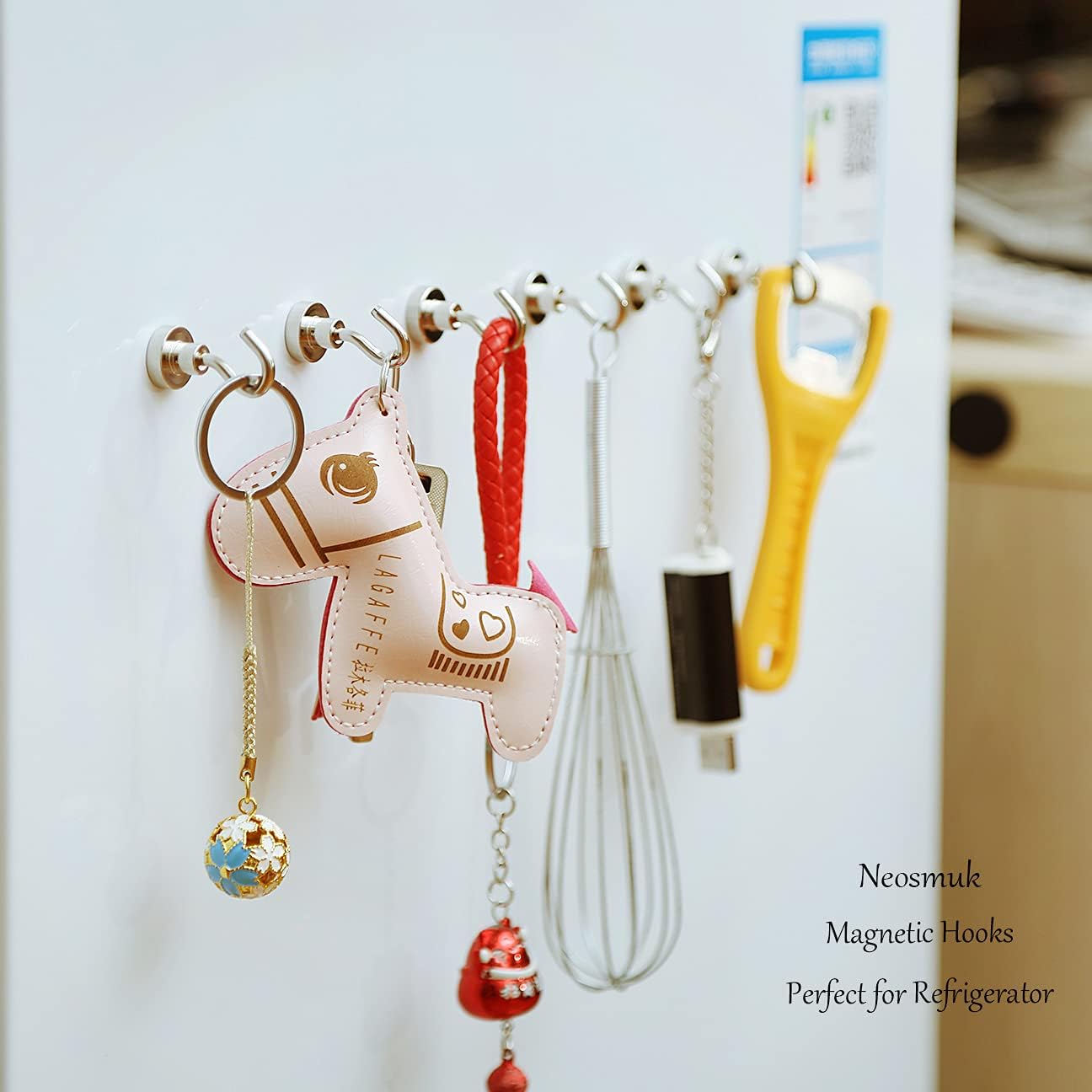 Neosmuk Magnetic Hooks - Heavy Duty 30lb+ Magnetic Hooks for Cruise Cabins & Travel | Essential Must-Have