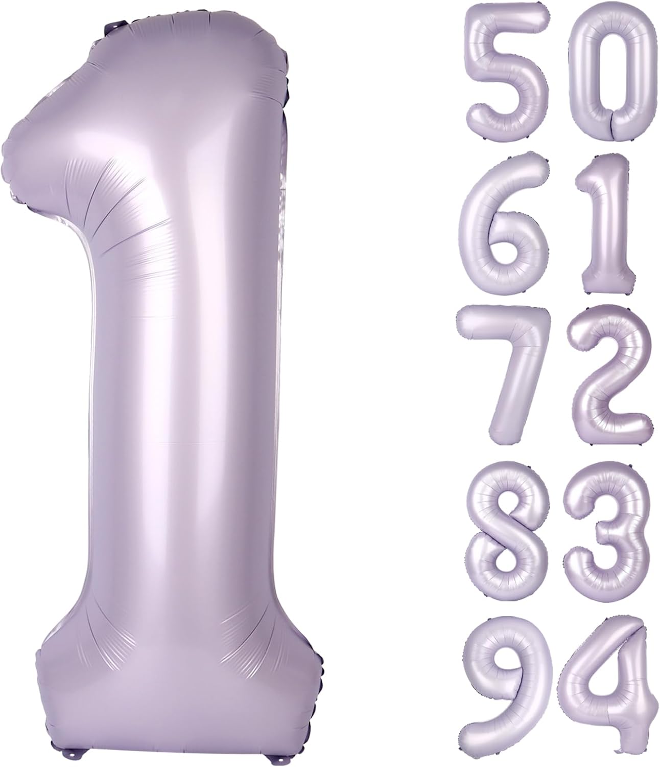 Regine Switzerland 40-Inch Lilac Number 1 Balloon - Perfect First Birthday Decoration for Girls