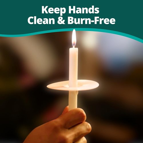 Concordia Supply Candle Drip Protectors - 3” Paper Disc Covers for Taper & Vigil Candles | Box of 250