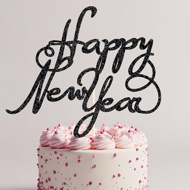 Happy New Year 2026 Cake Topper