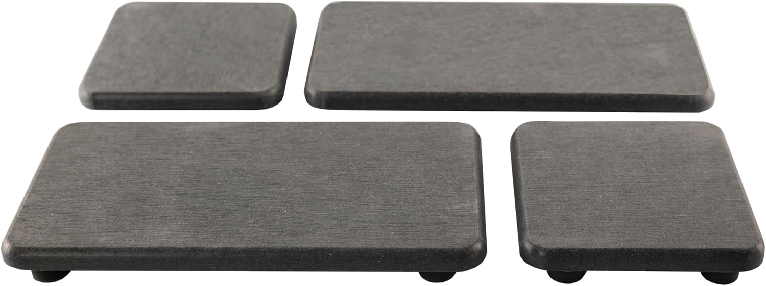 NiuYichee Diatomite Coasters Set of 4 - Water Absorbent Kitchen & Bathroom Trays for Soaps & Plants