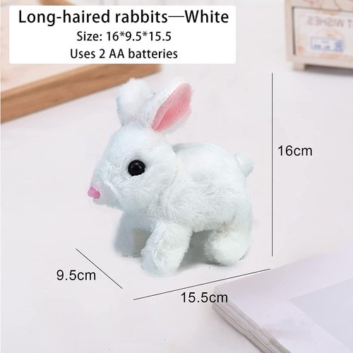 Bunby My Realistic Bunny Toy - Lifelike Movements, Hops & Twitches | Handmade Easter Gift (Brown)