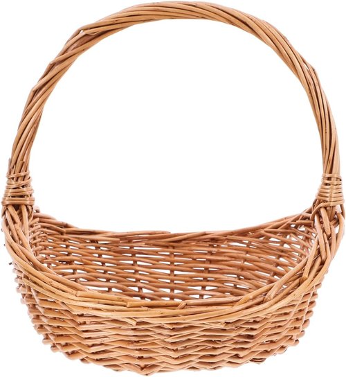Abaodam Wicker Picnic Basket - Stylish Willow Design for Weddings, Picnics & Toy Storage