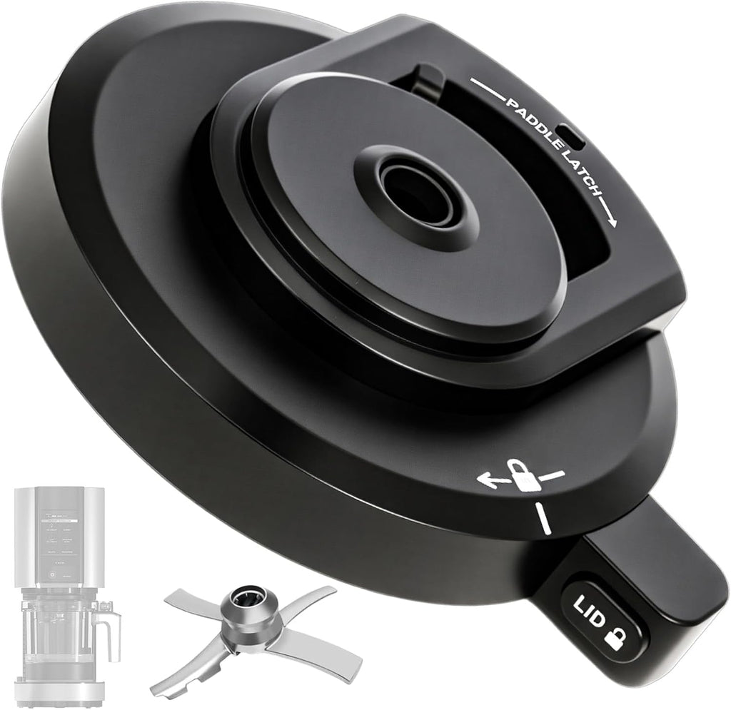 Ninja Creami Replacement Lid - Reusable Outer Bowl Lid with Paddle for NC299AMZ | NC301 | NC300 Series