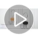 Lumigens Black 2-Piece Belt & Tie Organizer Hanger for Closet, Multi-Use