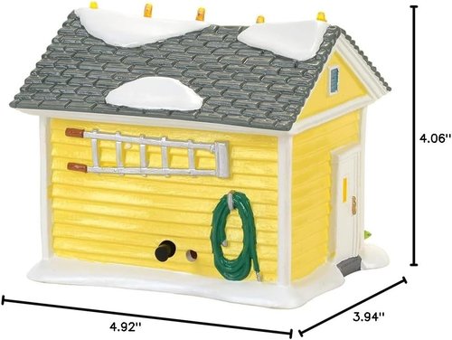 Department 56 | National Lampoon Christmas Vacation Griswold Holiday Garage Lit Building - 4.06 Inch, Multicolor