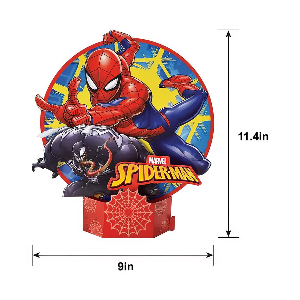 Spider-Man Webbed Wonder Table Decoration - 11.4" (Pack of 1) - Durable Material - Perfect for Superhero Fans and Themed Celebrations