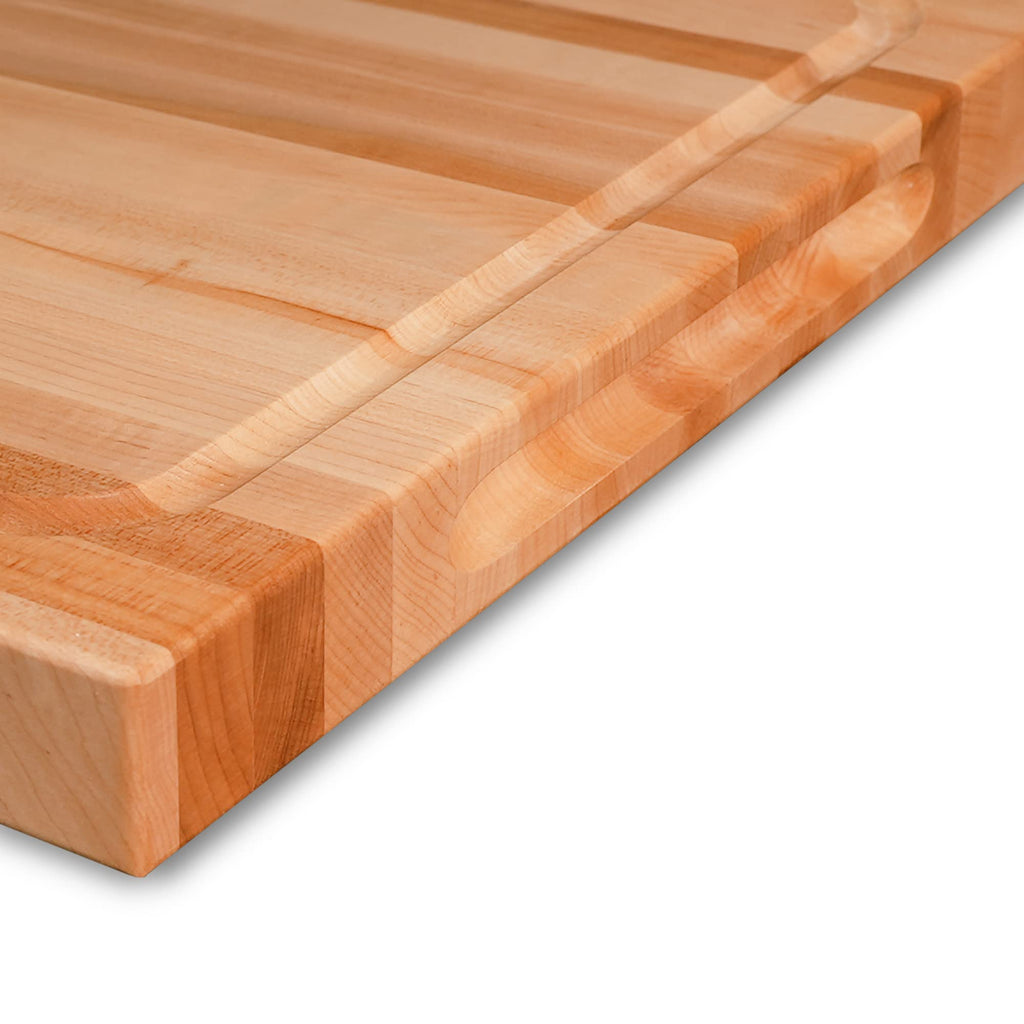 CONSDAN Wood Cutting Board for Kitchen, USA Grown Hardwood, 20 x 15, Hard Maple with Invisible Inner Handle, Prefinished with Food-Grade Oil, Suitable for Kitchen Edge Grain, 1-1/2" Thick