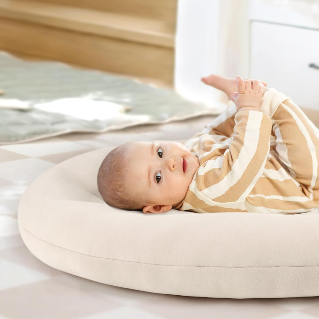 Skiennix Baby Lounger - Portable Lightweight Pillow for Tummy Time & Diaper Changes | Skin-Friendly for 0-12 Months