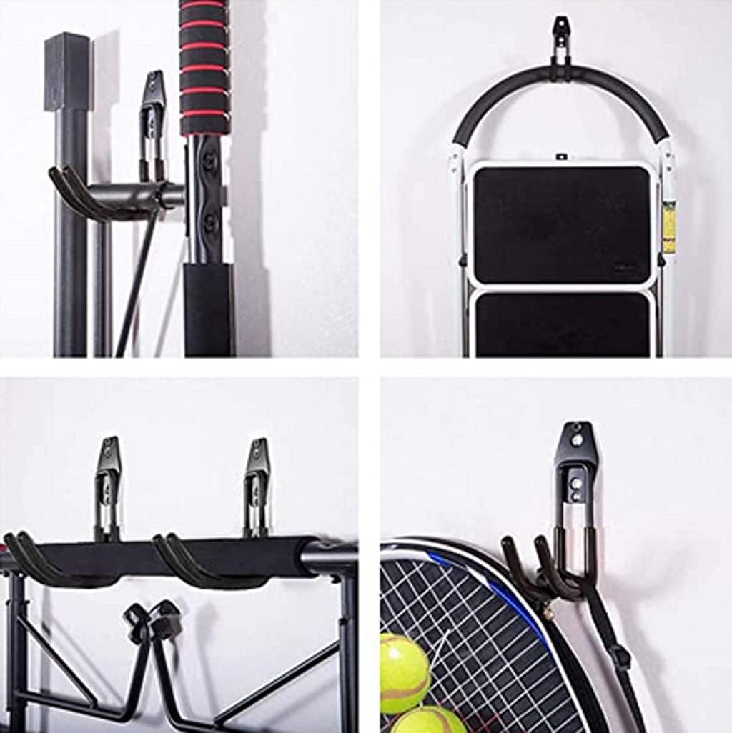 Zoele Wall Mount Baby Stroller Hanger - Durable Stroller Rack & Garage Tool Organizer (Black)