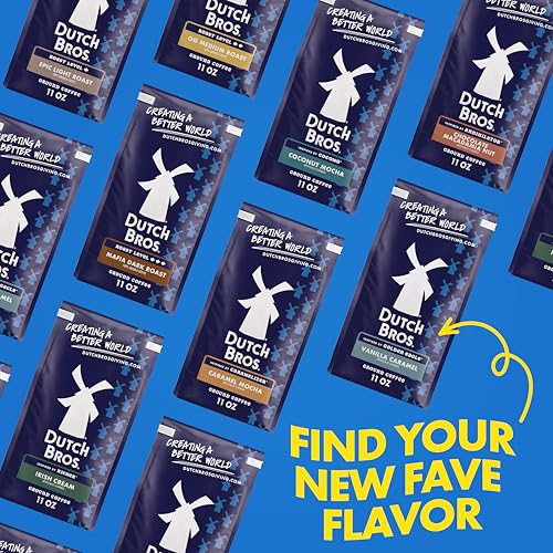 Dutch Bros Coconut Mocha Ground Coffee - 11oz Bag (Pack of 3)