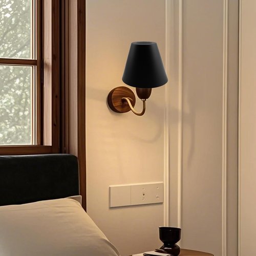 MY MIRONEY 2PCS Black Barrel Metal Lampshade Hardware E27 Industrial Pendant Light Shade Vintage Chandelier Lamp Shades Cone Bulb Guard Table Desk Lamp Cover, 4.13" Height