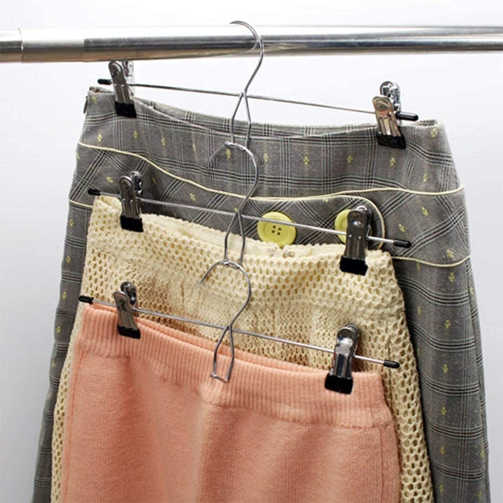 Tosnail 15-Pack Stackable Clothes Hangers - Non-Slip Clips for Space-Saving Closet Organization