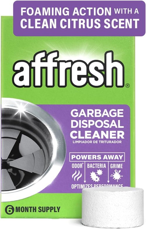 Affresh Garbage Disposal Cleaner - Eliminates Odors & Bacteria | 6 Tablets for 6-Month Supply
