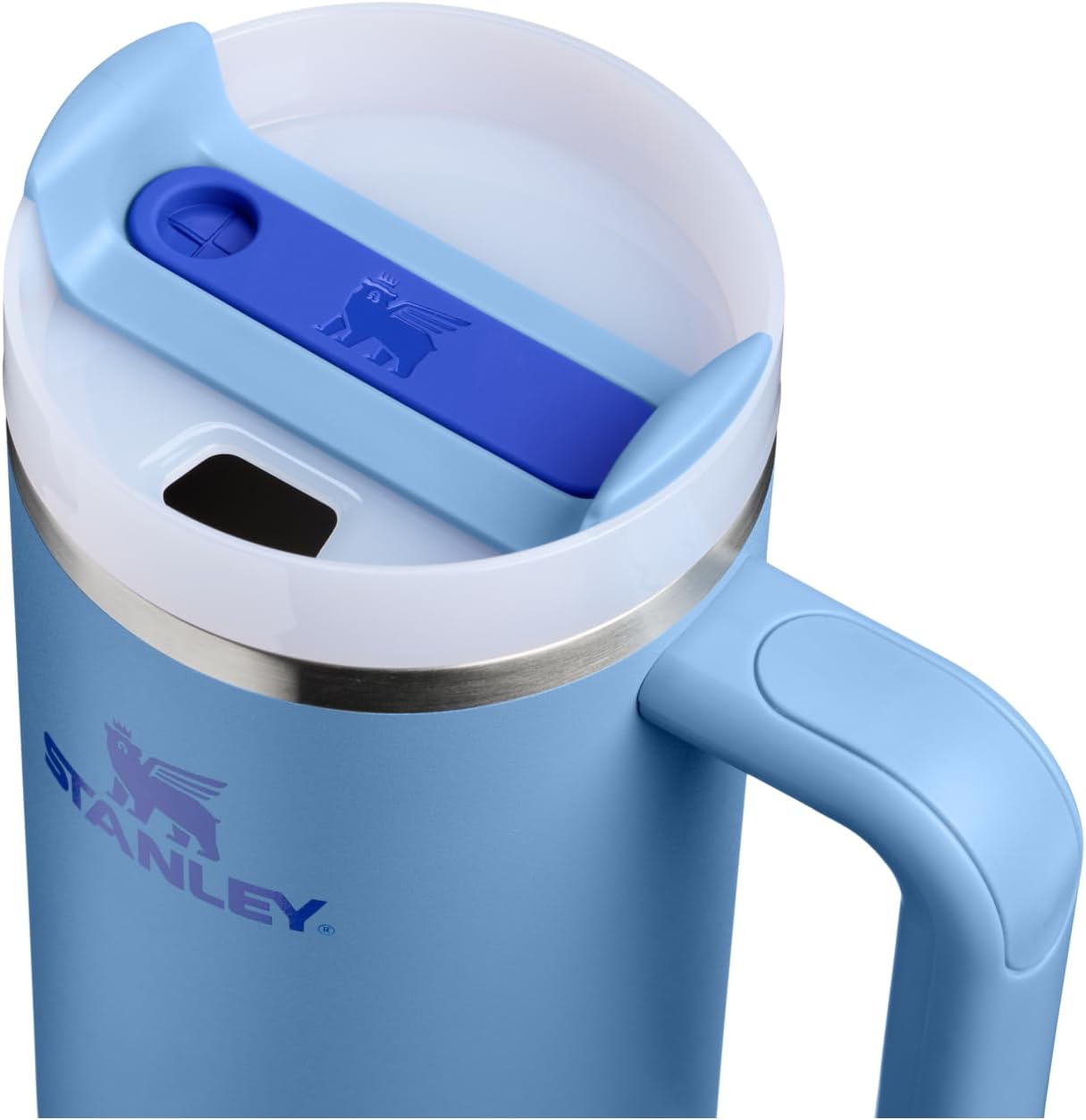 STANLEY Quencher H2.0 Tumbler - 30 oz Insulated Stainless Steel Cup with Handle & Straw | BPA-Free | Blue Sky
