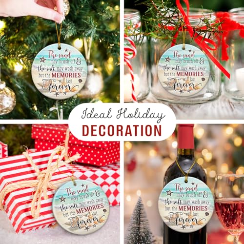 Beach Christmas Ornaments - Coastal Sea Shell Design, Perfect Holiday Decor