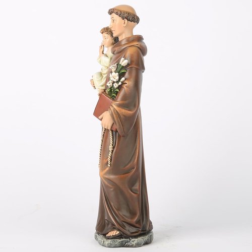 Buildclassic St. Anthony Statue with Infant Jesus - Blessed Religious Gift, 10" Renaissance Décor