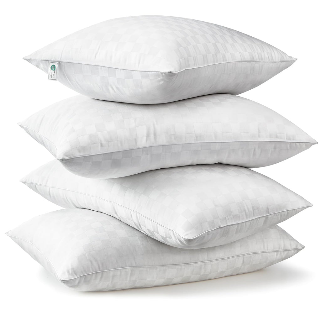 Swandream Pillows Standard Size Set of 4 Soft and Skin Friendly | Down Alternative Pillow for Back, Stomach or Side Sleepers, 20x26 Inches
