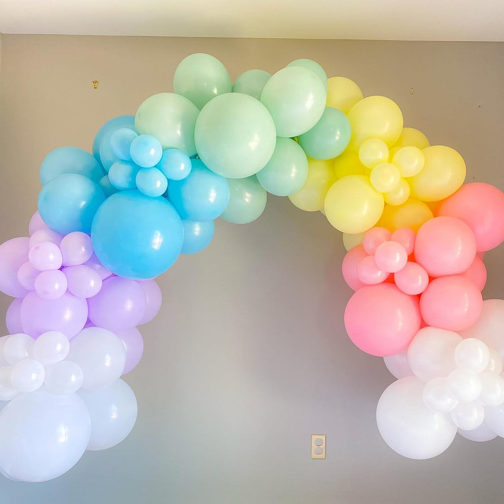 Voircoloria Mint Green Balloons - 12 Inch Pastel Latex for Baby Showers, Weddings & Parties