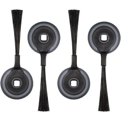Eiarrnp Replacement Side Brushes, 4 Pack Side Brushes Replacement Part for Shark ION Robot AV751 S87 R85 RV850 R750 Series Suit, Black