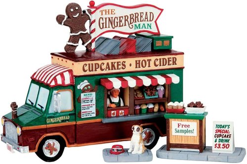 Lemax - Gingerbread Man Figurines | Festive Set of 3 for Holiday Decor