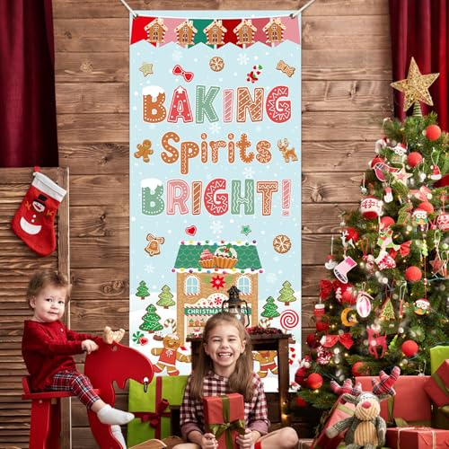 Christmas Gingerbread Door Cover Decoration - Classroom Holiday Banner