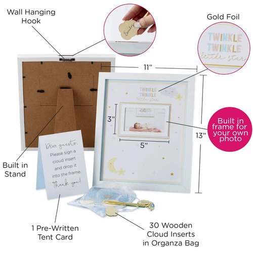 Kate Aspen Baby Shower Guest Book Alternatives, Twinkle Twinkle Little Star Nursery Decor, Baby Shower Decorations