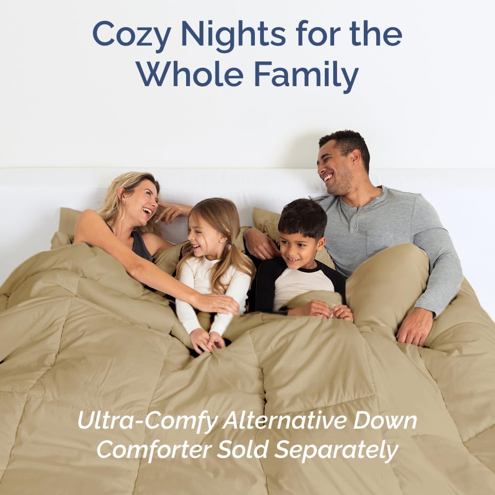 Skiennix Twin XL Sheet Set - Comfy Cooling Bed Sheets - Ultra-Soft, Deep Pockets, Wrinkle-Free - Beige