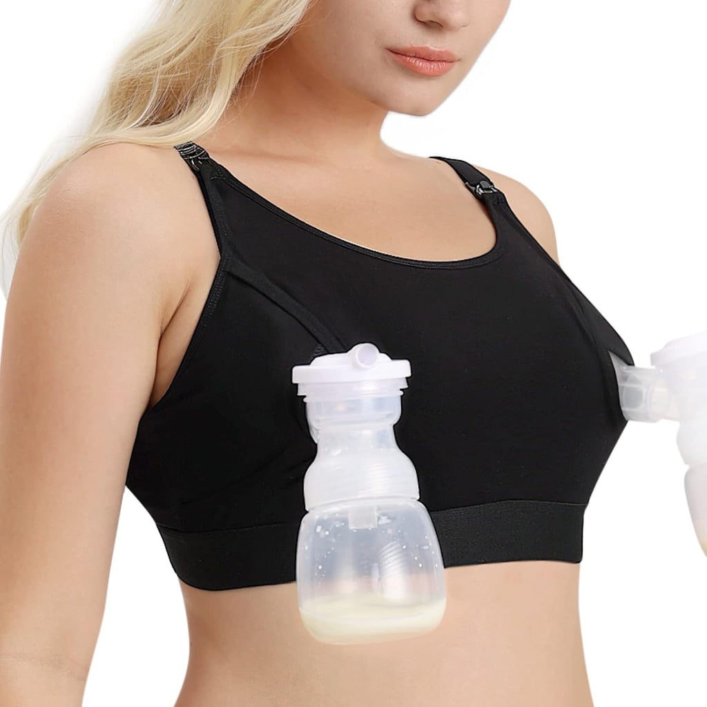 Momcozy Hands-Free Pumping Bra - Adjustable Nursing & Pumping Bra for Comfort and Convenience