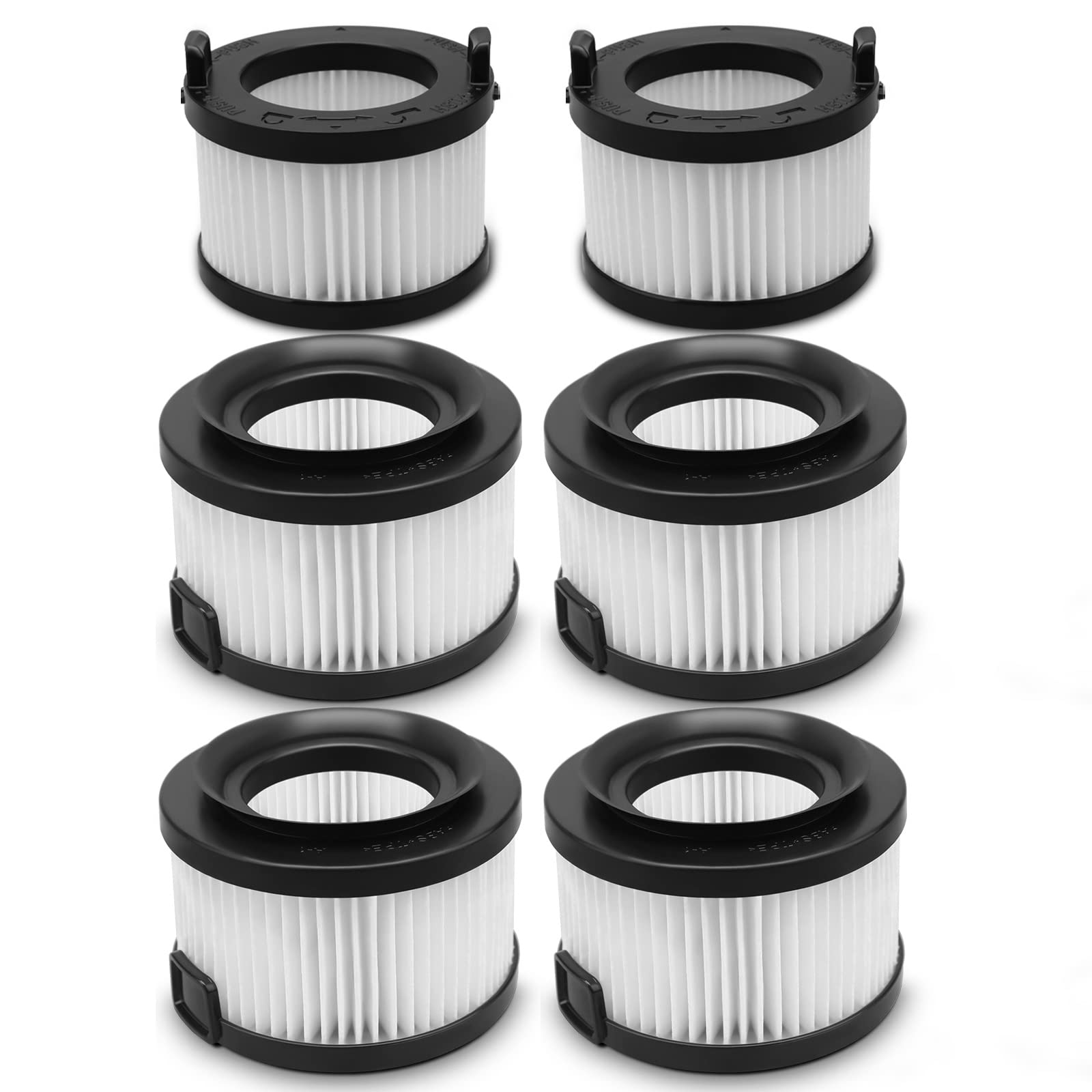 VortexIQ 40 Replacement HEPA Filter Compatible with LEVOIT Vacuum Cleaner,6-Pack Set, 2 Main Filter 4 Pre Filters Part#VortexIQ 40-RF (6 Pack)