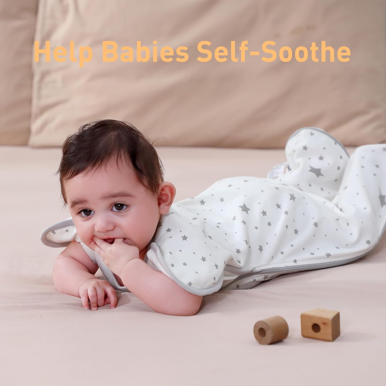 Skiennix Baby Sleep Sacks - 3-Way Transition Swaddle Blankets for Newborns 0-3 Months | 2 Pack, Cotton