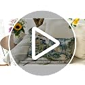 AVOIN colorlife Chinoiserie Blue Trees Throw Pillow Cover, 12x20