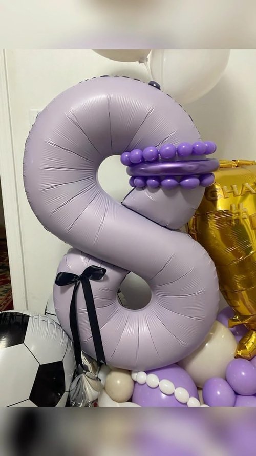 Lilac 9 Balloon | 40-Inch Lavender Number Balloon for 9th Birthday Decorations