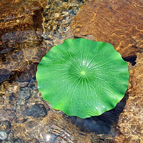 10-Pack Floating Lily Pads for Pond Decor - Realistic Pond Plants