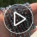 3mm Transparent Silver Faceted Rondelle Glass Beads - 5 Strands