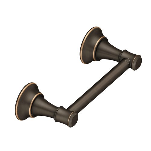 Moen Ashville Mediterranean Bronze Pivoting Paper Holder, Wall Mount Traditional Toilet Roll Holder, DN7908BRB