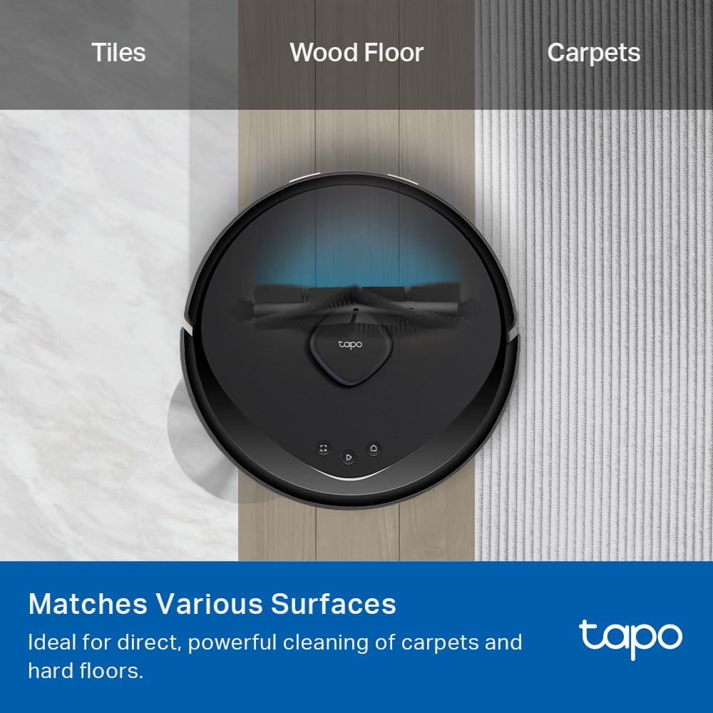 Tapo Brush & Filter Replacement – Includes Easy to Replace 1x Main Brush, 2x Side Brushes, and 2x Washable HEPA Filters, Compatible with RV30 Max Plus, RV30 Max, RV20 Max Plus, & RV20 Max Plus