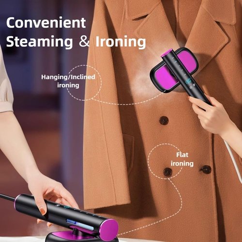 AUHKO Travel Steamer - Smart Garment Iron with AI Temperature Sensing | 1200 Watts, Portable Design