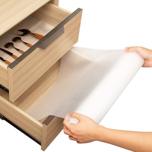 Linda’s Essentials Non-Adhesive Shelf Liner - Waterproof, Non-Slip Drawer Protector | 12 x 120 Inches