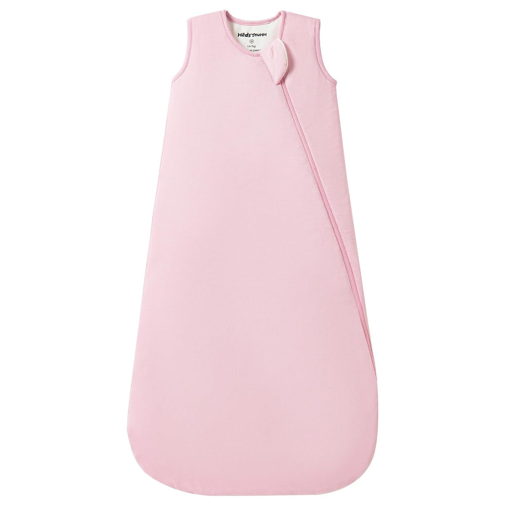 Skiennix Sleep Sack | 1.0 TOG Wearable Blanket for 6-18 Months | Lightweight Bamboo Rayon, Pink, M