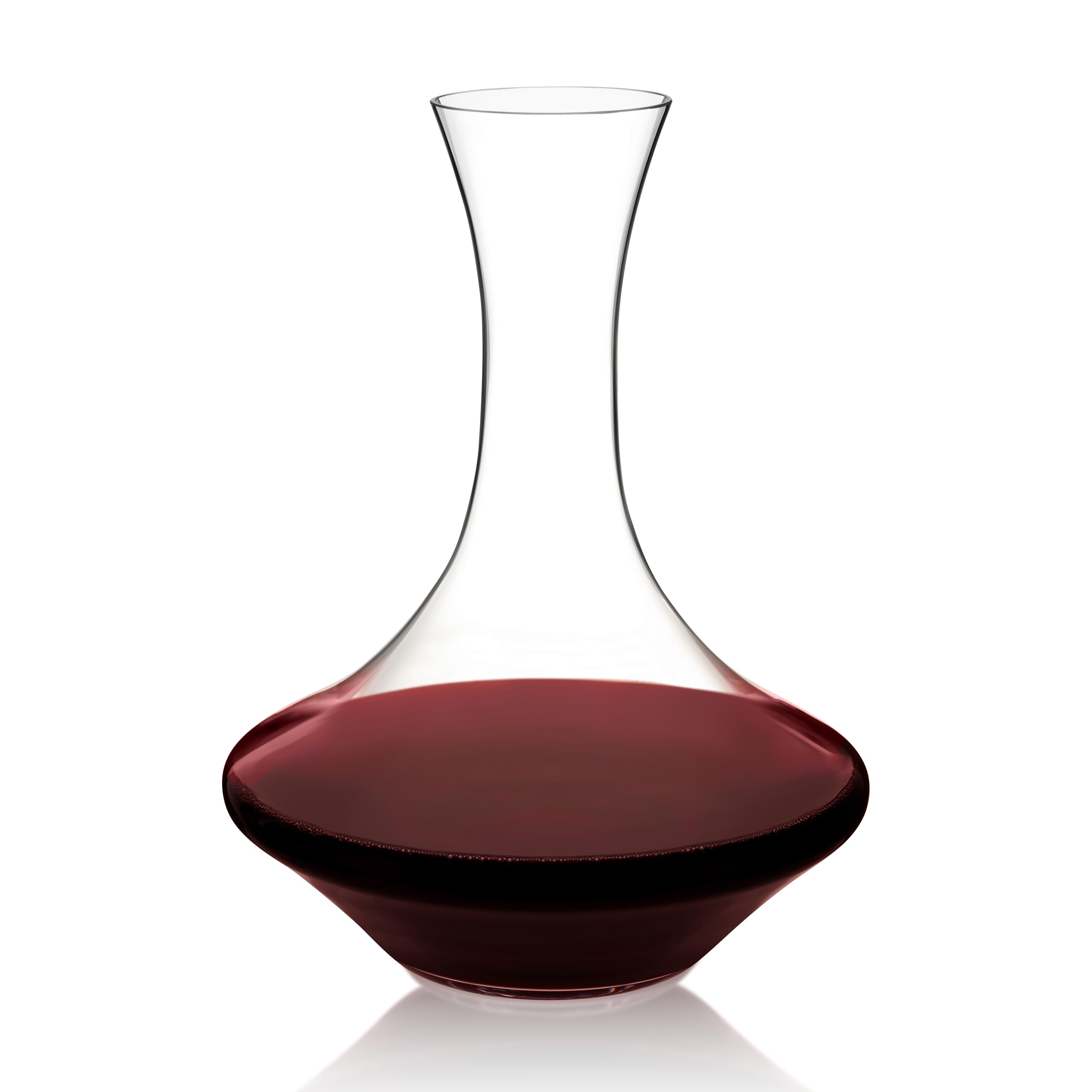 Spiegelau Authentis Crystal Wine Decanter, Modern Carafe for Red and White Wine, Elegant Glass Pitcher for Wedding Gifts, Housewarming, Home Bar Accessories, 35.3 oz (1 Liter), Set of 1