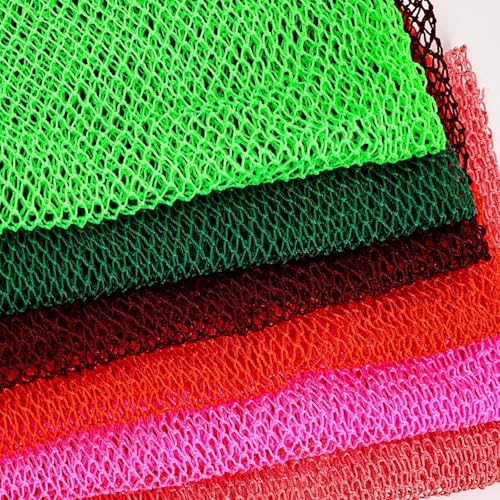 African Exfoliating Net Sponge - Peach Red Body Scrubber